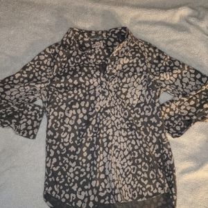 Cheetah print button down!!!